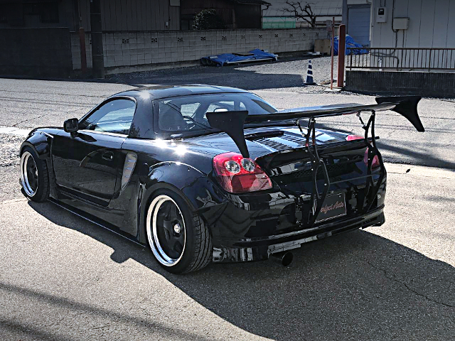 Rear exterior of BLACKSWAN WIDEBODY ZZW30 MR-S.