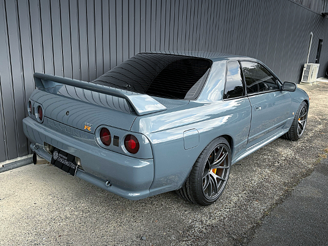 Rear exterior of GARAGE YOSHIDA DEMO CAR R32 SKYLINE GT-R.