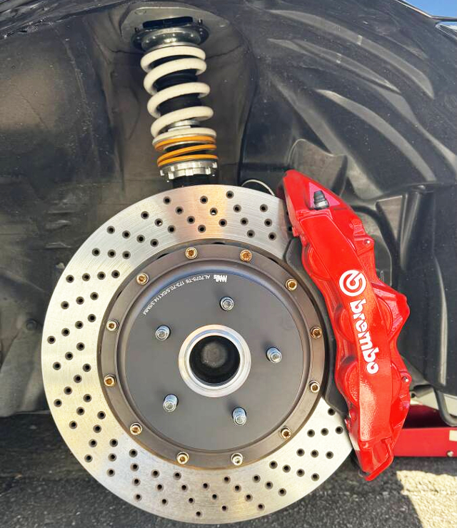 Brembo brake caliper.