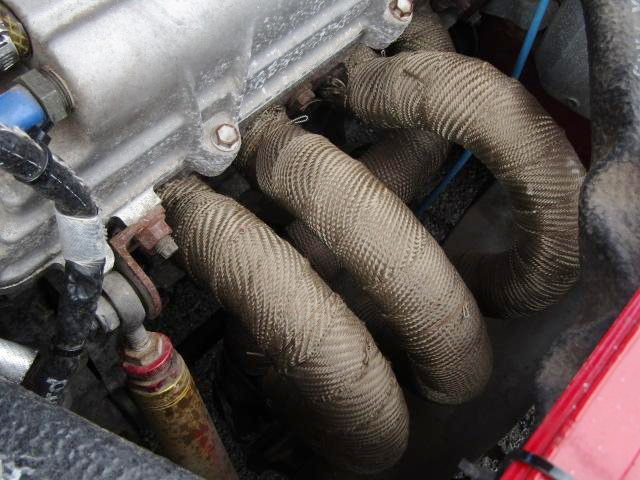 Exhaust manifold on 2ZZ-GE.