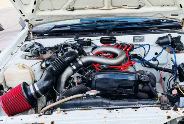 4A-GZE SUPERCHARGER ENGINE in AE86 Levin engine room.