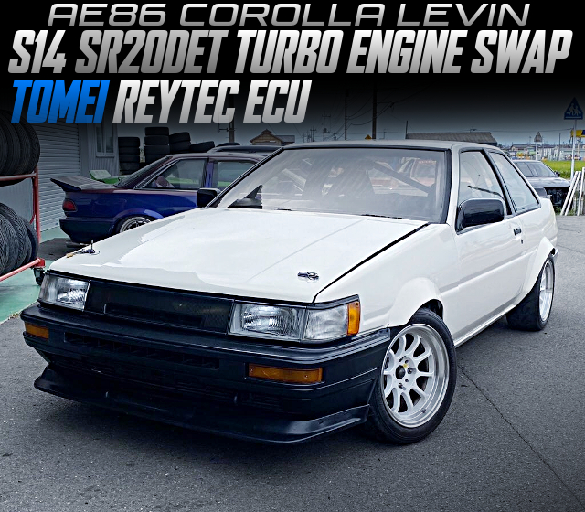 S14 SR20DET TURBO ENGINE SWAP, TOMEI REYTEC ECU, in the AE86 COROLLA LEVIN.