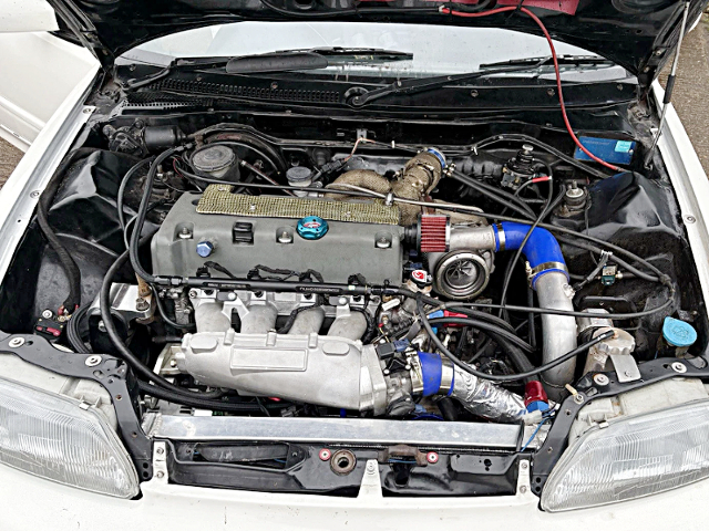 K20A i-VTEC engine with GTX3076R turbo.