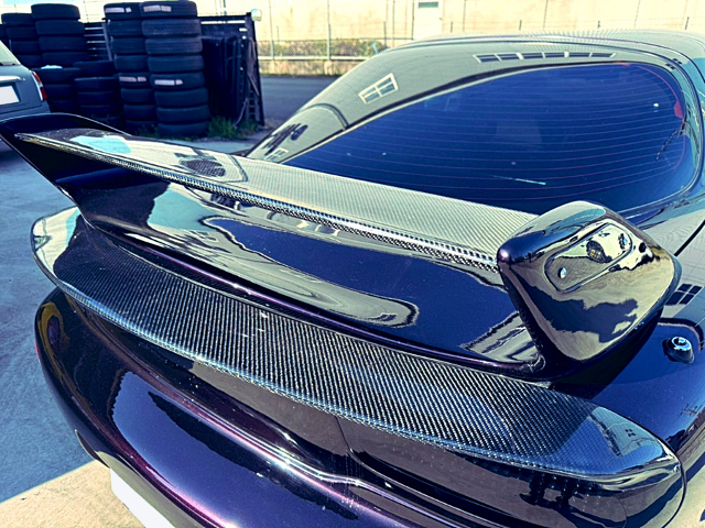 Rear wing of FD3S MAZDA RX-7 TYPE-RB.