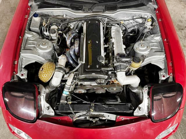 VVT-i 1JZ-GTE turbo engine.