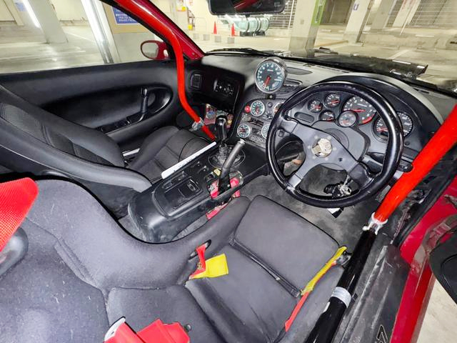 Interior dashboard of FD3S MAZDA RX-7.