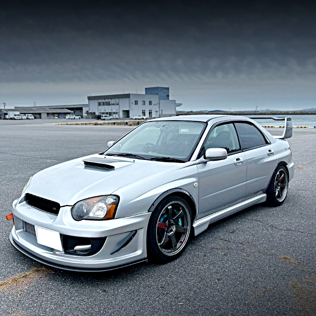 Front exterior of GDA SUBARU IMPREZA WRX.