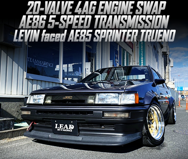 20-VALVE 4AG ENGINE SWAP, AE86 5-SPEED TRANSMISSION, in the LEVIN faced AE85 SPRINTER TRUENO.