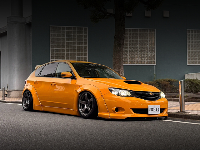 Front exterior of WIDEBODY GH8 IMPREZA S-GT SPORTS PACKAGE.