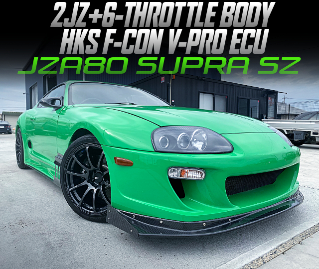 2JZ with 6-THROTTLE BODY and HKS F-CON V-PRO ECU, in the JZA80 SUPRA SZ.