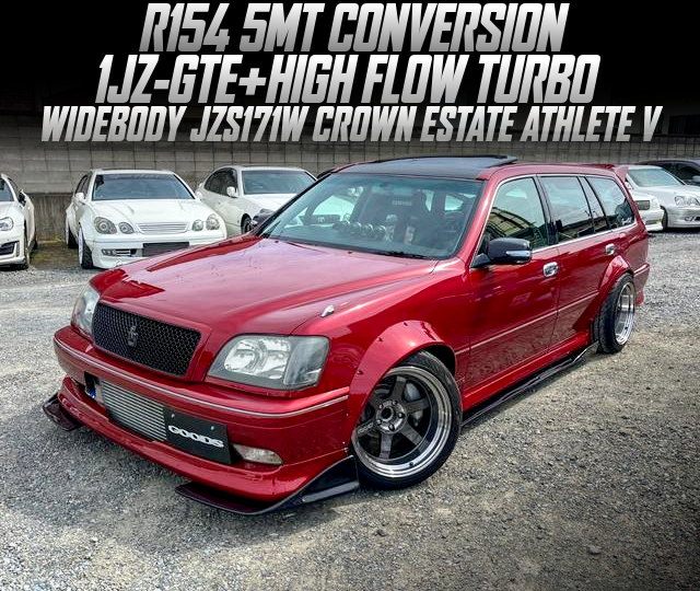 R154 5MT CONVERSION, 1JZ-GTE with HIGH FLOW TURBO, in the WIDEBODY JZS171W CROWN ESTATE ATHLETE V.