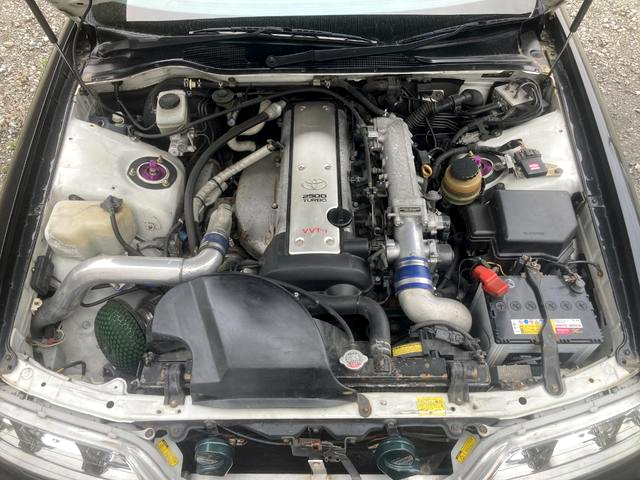 VVT-i 1JZ-GTE 2500cc engine with Aftermarket turbine.