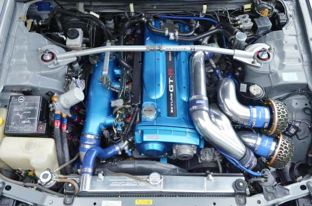 RB26 With TOMEI 2.8L KIT and JURATEC NVCS KIT and TRUST T517Z TWIN TURBO.