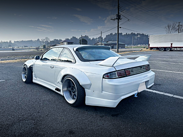 Rear exterior of WIDEBODY S14 SILVIA Ks AERO SE.