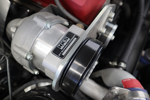 HKS GT supercharger on F22C engine.