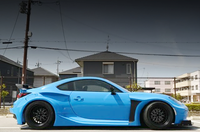 Side exterior of XENO GT-SPEC SUPER WIDEBODY ZN8 TOYOTA GR86 RZ.