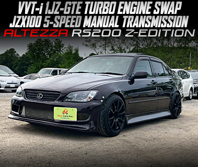 VVT-i 1JZ-GTE TURBO ENGINE SWAP, JZX100 5-SPEED MANUAL TRANSMISSION, in the ALTEZZA RS200 Z-EDITION.