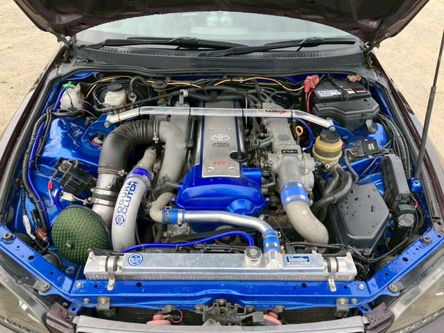 VVT-i 1JZ-GTE turbo engine.