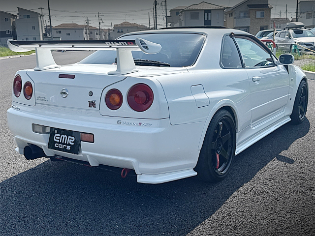 Rear exterior of Z-TUNE GT-R WIDEBODY ER34 SKYLINE 2-DOOR 25GT TURBO.