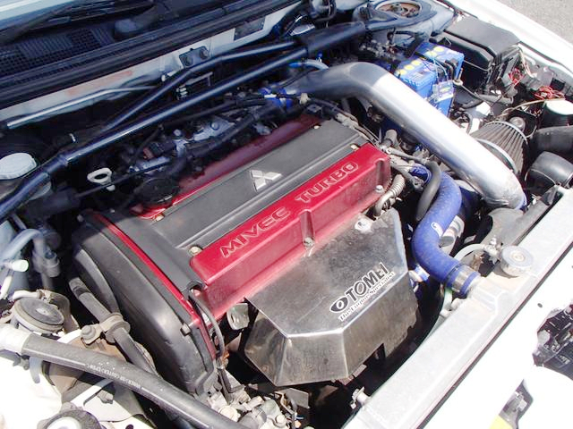 MIVEC 4G63 turbo engine.