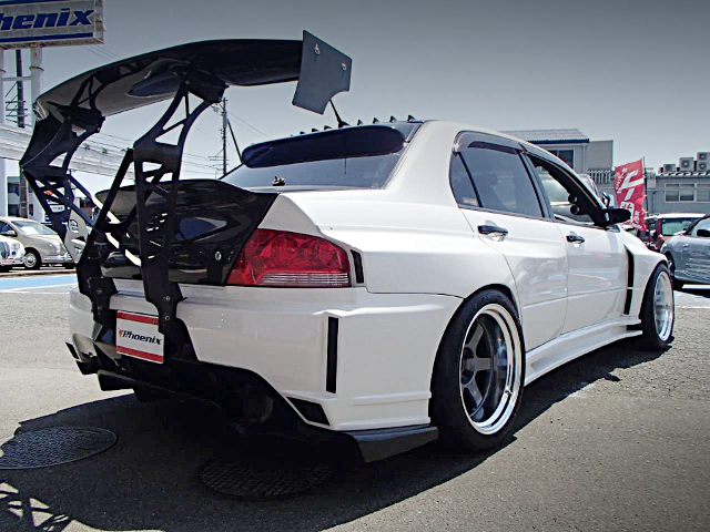 Rear exterior of Msports WIDEBODY LANCER EVOLUTION 9MR.
