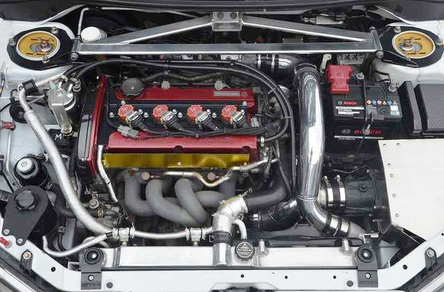 4G63 turbo engine of VOLTEX WIDEBODY LANCER EVOLUTION 9 MR GSR.