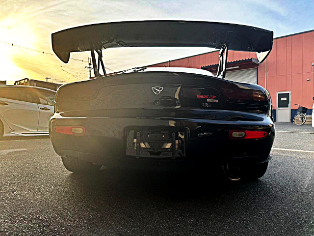 Rear exterior of FEED AFFLUX GT3 WIDEBODY FD3S RX-7 TYPE-R.