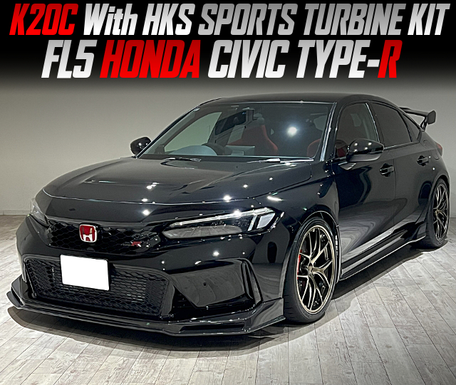K20C With HKS SPORTS TURBINE KIT in the FL5 HONDA CIVIC TYPE-R.