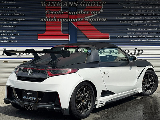 Rear exterior of JW5 HONDA S660 ALFA.
