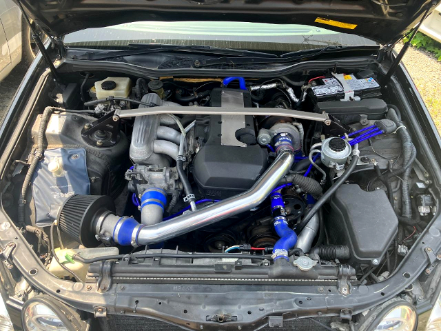 3S-GE 2.0L With TURBO, in the JZS161 ARISTO V300 engine room.