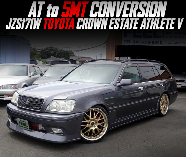 JZS171W TOYOTA CROWN ESTATE ATHLETE V with AT to 5MT CONVERSION.