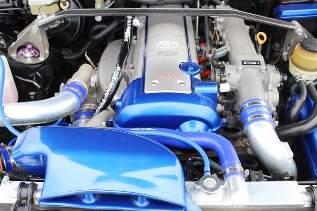 VVT-i 1JZ-GTE turbo engine With HKS GT3 Turbine. 
