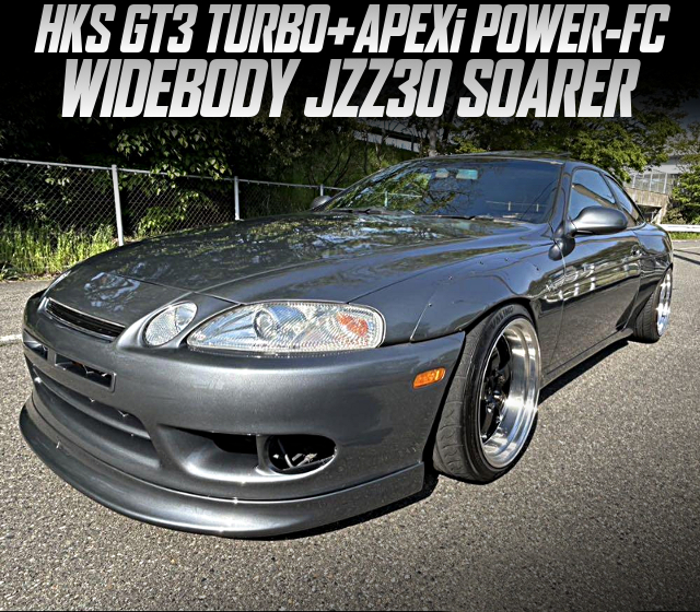 HKS GT3 TURBO and APEXi POWER-FC, in the WIDEBODY JZZ30 SOARER.