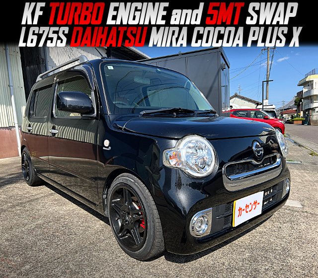 KF TURBO ENGINE and 5MT swapped L675S DAIHATSU MIRA COCOA PLUS X.