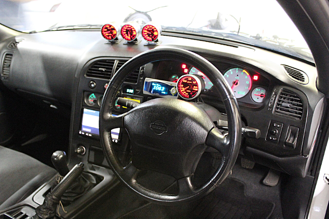 Interior dashboard of BCNR33 SKYLINE GT-R.