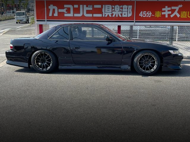 Side exterior of WIDEBODY S13 NISSAN SILVIA.