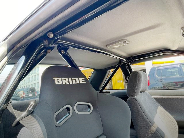 Roll cage and seats of WIDEBODY S13 NISSAN SILVIA.