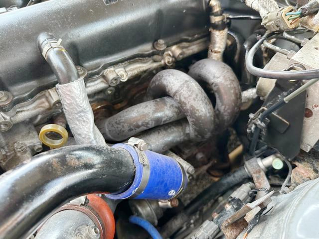 SR20DET With Aftermarket Exhaust manifold.