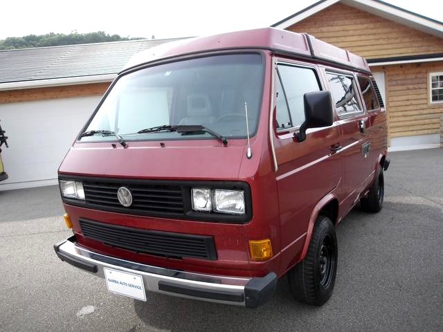 Front exterior of Volkswagen Vanagon.