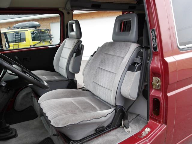 Interior seats of Volkswagen Vanagon.