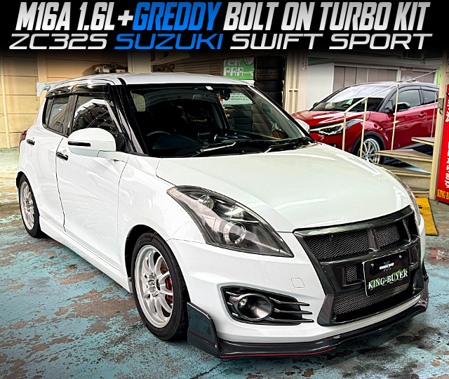 M16A 1.6L with GREDDY BOLT ON TURBO KIT, in the ZC32S SUZUKI SWIFT SPORT.