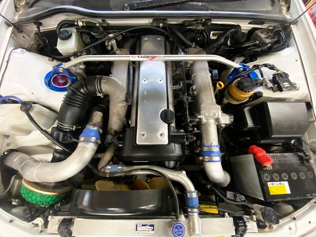 VVT-i 1JZ-GTE turbo engine.