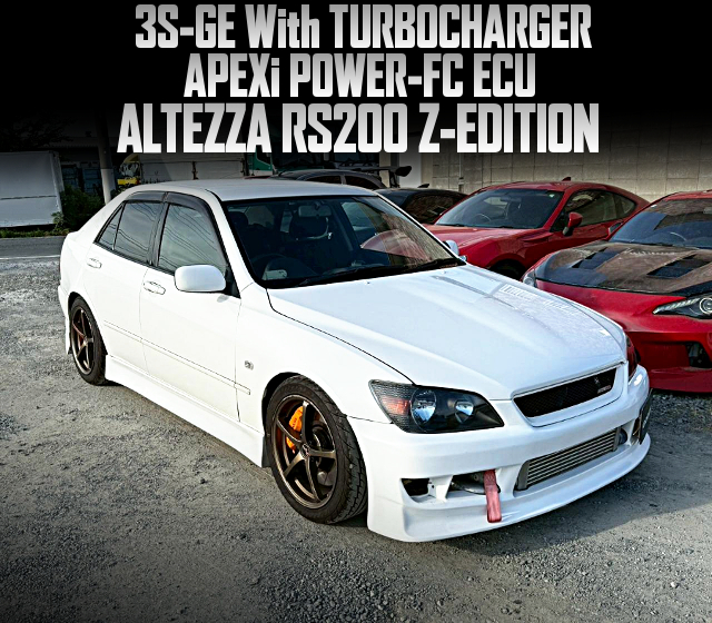 3S-GE With TURBOCHARGER and APEXi POWER-FC ECU in the ALTEZZA RS200 Z-EDITION.