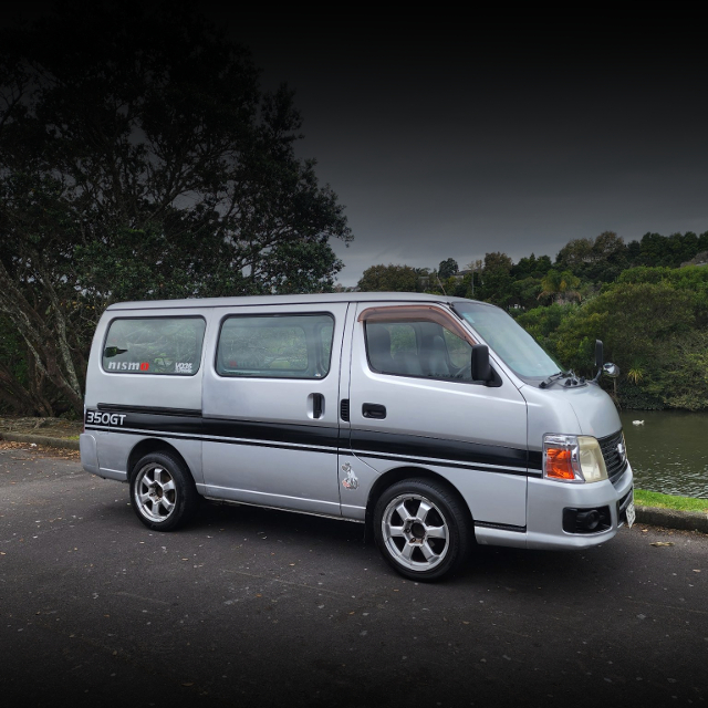 Front side exterior of 4th Gen NISSAN CARAVAN.