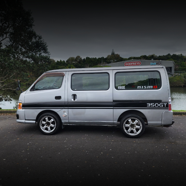 Left side exterior of 4th Gen NISSAN CARAVAN.