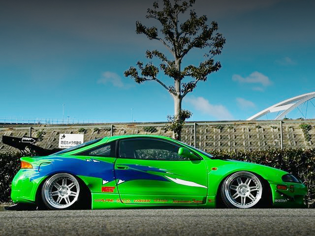 Side exterior of 2nd Gen MITSUBISHI ECLIPSE.