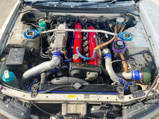 RB25DET with TRUST T518Z TURBOCHARGER.