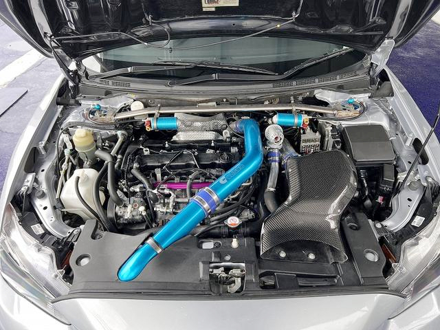 4B11 turbo engine.