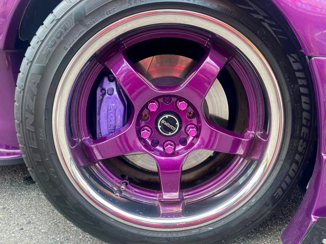 Rim and Brake caliper of RE AMEMIYA WIDEBODY FD3S RX-7.