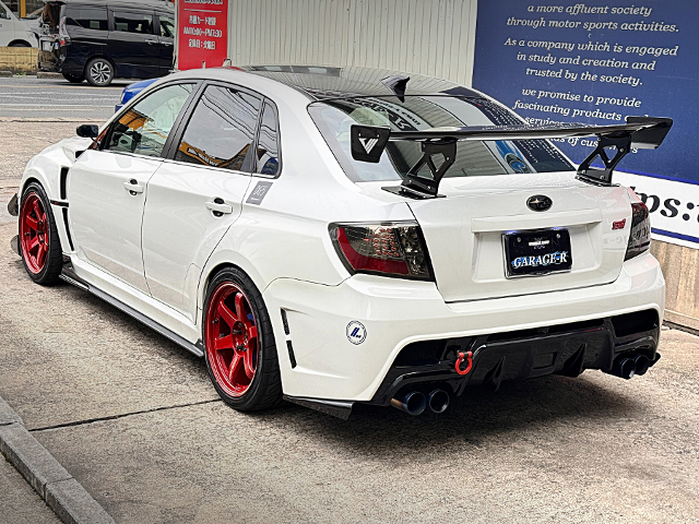Rear exterior of GVB IMPREZA WRX STI SPEC-C.